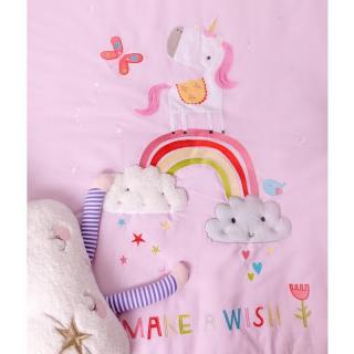 Bizzi Growin hipoalergiczna kołderka sensoryczna RAINBOW  UNICORN 130 x 110 cm Mimisia.pl