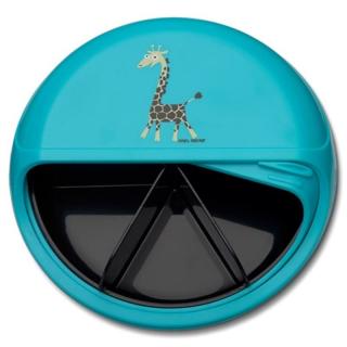 Carl Oscar BIG SnackDISC™ 5 komorowy obrotowy pojemnik na przekąski Tourquise - Giraffe Mimisia.pl
