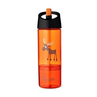 Carl Oscar Kids Bottle 2in1 Bidon z pojemnikiem na przekąski 2w1 Orange - Moose Mimisia.pl