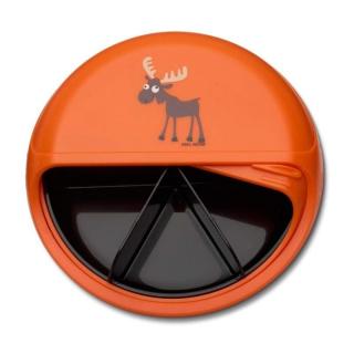 Carl Oscar Small SnackDISC™ 5 komorowy obrotowy pojemnik na przekąski Orange - Moose Mimisia.pl