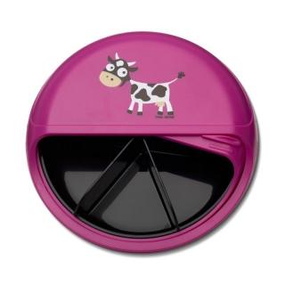 Carl Oscar Small SnackDISC™ 5 komorowy obrotowy pojemnik na przekąski Purple - Cow Mimisia.pl