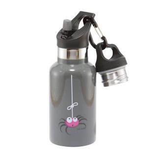 Carl Oscar TEMP Bottle - Butelka termiczna ze słomką ze szlachetnej stali nierdzewnej Grey - Spider Mimisia.pl