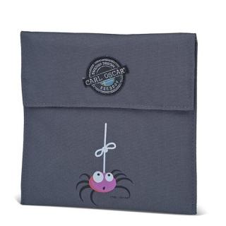 Carl Oscar torebka termiczna na kanapki Pack'n'Snack Grey Spider Mimisia.pl