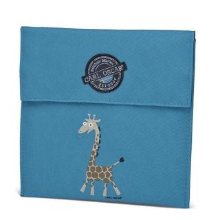 Carl Oscar torebka termiczna na kanapki Pack'n'Snack Turquoise Giraffe Mimisia.pl