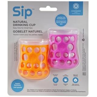 CogniKids Sip® sensoryczne kubeczki kognitywne do nauki picia dla niemowląt TENGERIN/FLAMINGO 2 szt Mimisia.pl