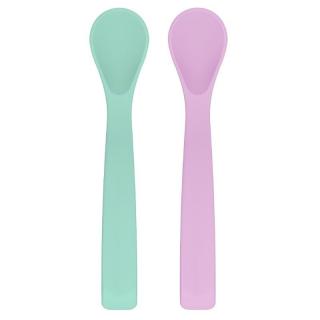 Eco Viking silikonowe łyżeczki BLW Lavender + Mint 2 szt Mimisia.pl