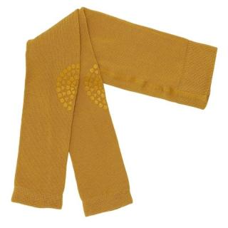 GoBabyGo antypoślizgowe legginsy do raczkowania i nauki chodzenia Mustard 12 m+ Mimisia.pl