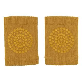 GoBabyGo antypoślizgowe nakolanniki do raczkowania Mustard Mimisia.pl