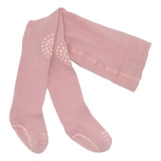 GoBabyGo antypoślizgowe rajstopy do raczkowania i nauki chodzenia Dusty Rose 0 m+ Mimisia.pl