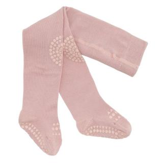GoBabyGo antypoślizgowe rajstopy do raczkowania i nauki chodzenia Dusty Rose 12 m+ Mimisia.pl