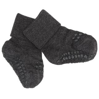 GoBabyGo antypoślizgowe skarpetki dla dzieci BAMBOO Dark Grey Melange 2 lata Mimisia.pl