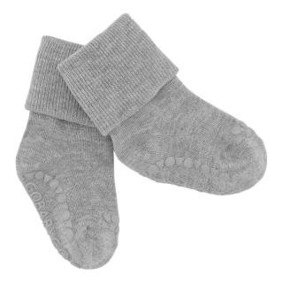 GoBabyGo antypoślizgowe skarpetki do nauki chodzenia BAMBOO Grey Melange 0 m+ Mimisia.pl