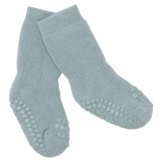 GoBabyGo antypoślizgowe skarpetki do nauki chodzenia Dusty Blue 12 m+ Mimisia.pl