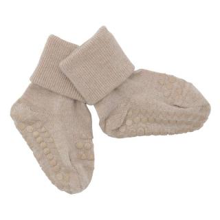 GoBabyGo antypoślizgowe skarpetki do nauki chodzenia WOOL Sand 6 m+ Mimisia.pl