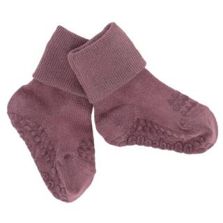 GoBabyGo skarpetki antypoślizgowe dla dzieci BAMBOO Misty Plum 2 lata Mimisia.pl
