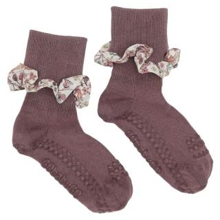 GoBabyGo skarpetki antypoślizgowe dla dziewczynki LIBERTY BAMBOO Misty Plum Donna Leigh 2 lata Mimisia.pl