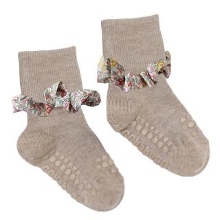 GoBabyGo skarpetki antypoślizgowe dla dziewczynki LIBERTY BAMBOO Sand/Katie Millie Yellow 2 lata Mimisia.pl