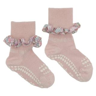 GoBabyGo skarpetki antypoślizgowe dla dziewczynki LIBERTY BAMBOO Soft Pink/Michelle Pink 2 lata Mimisia.pl