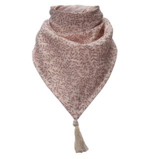 Hi Little One bandanka apaszka niemowlęca BOHO LEAF Rose Pom Pom Mimisia.pl