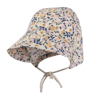 Hi Little One bonetka przeciwsłoneczna z daszkiem BOHO FLOPI Powder roz S Pom Pom Mimisia.pl