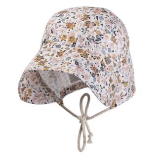 Hi Little One bonetka przeciwsłoneczna z daszkiem BOHO FLOPI Sand roz L Pom Pom Mimisia.pl