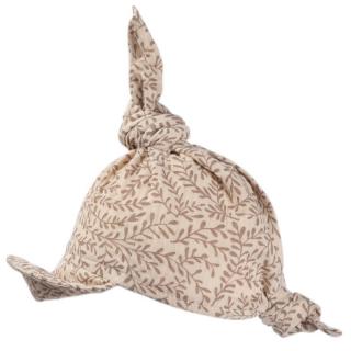 Hi Little One chustka z daszkiem BOHO LEAF Sand Pom Pom Mimisia.pl