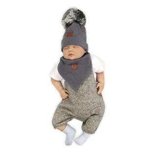 Hi Little One czapka z chustą komplet ALPACA BOHO IRON S Pom Pom Mimisia.pl