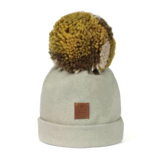 Hi Little One czapka zimowa niemowlęca ALPACA BOHO Sage M Pom Pom Mimisia.pl