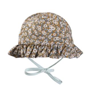 Hi Little One kapelusz przeciwsłoneczny dla dziewczynki BOHO FLO Sage roz L Pom Pom Mimisia.pl