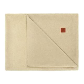Hi Little One kocyk dwustronny z dzianiny futerkowej i bawełny 95 x 80 cm Beige Mimisia.pl