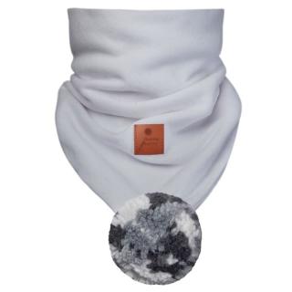 Hi Little One komin bandana zimowa dla niemowlaka ALPACA BOHO Grey M Pom Pom Mimisia.pl