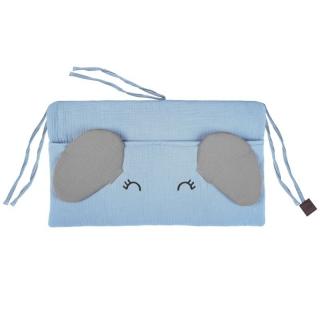 Hi Little One organizer przybornik do łóżeczka ELEPHANT Baby Blue/Grey Mimisia.pl
