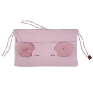 Hi Little One organizer przybornik do łóżeczka MOUSE Blush/Baby Pink Mimisia.pl