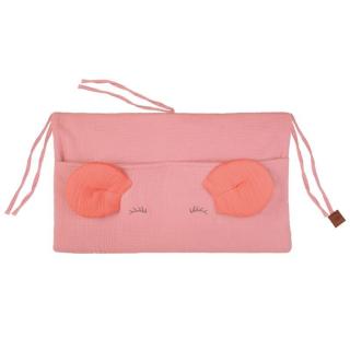 Hi Little One organizer przybornik do łóżeczka MOUSE Soft Rose/Coral Mimisia.pl