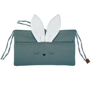 Hi Little One organizer przybornik do łóżeczka SLEEPY BUNNY Tiffany/White Mimisia.pl