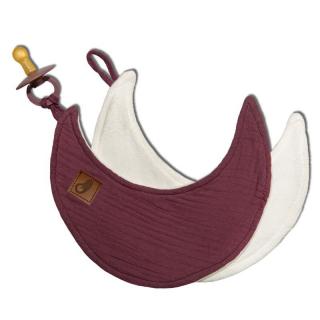 Hi Little One przytulanka doudou z zapachem mamy z zawieszką BIO bawełna MOON Lavender Mimisia.pl