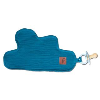 Hi Little One przytulanka doudou z zapachem mamy z zawieszką na smoczek BIO bawełna CLOUD Emerald Mimisia.pl