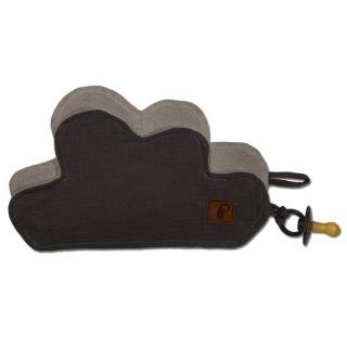 Hi Little One przytulanka doudou z zapachem mamy z zawieszką na smoczek BIO bawełna CLOUD Iron Mimisia.pl