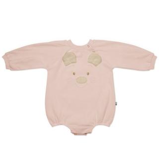 Hi Little One rampers dziecięcy MIŚ OverSize BOHO Blush roz L Pom Pom Mimisia.pl