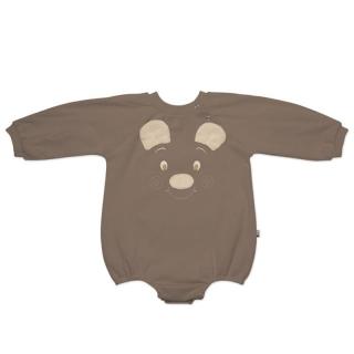 Hi Little One rampers dziecięcy MIŚ OverSize BOHO Caffe Latte roz L Pom Pom Mimisia.pl