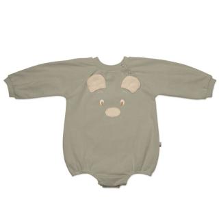 Hi Little One rampers dziecięcy MIŚ OverSize BOHO Sage roz L Pom Pom Mimisia.pl