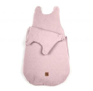 Hi Little One śpiworek dla Noworodka muślin TOG 3,0 ONE BAG Blush roz S Mimisia.pl
