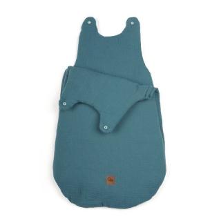 Hi Little One śpiworek dla Noworodka muślin TOG 3,0 ONE BAG Emerald roz S Mimisia.pl