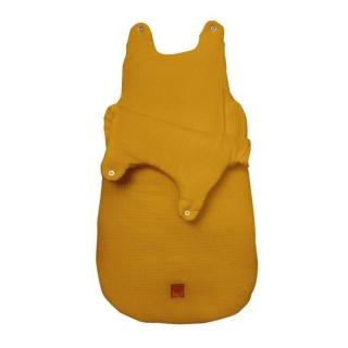Hi Little One śpiworek dla Noworodka muślin TOG 3,0 ONE BAG Mustard roz S Mimisia.pl
