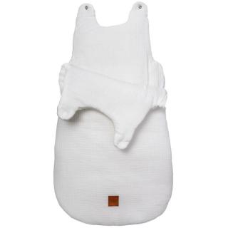 Hi Little One śpiworek dla Noworodka muślin TOG 3,0 ONE BAG White roz S Mimisia.pl