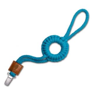 Hi Little One - sznurkowa zawieszka z kółkiem do smoczka Pacifer holder with RING Emerald Mimisia.pl
