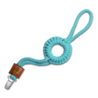Hi Little One - sznurkowa zawieszka z kółkiem do smoczka Pacifier holder with RING Mint Mimisia.pl
