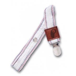 Hi Little One zawieszka do smoczka organiczny BIO muślin White Mimisia.pl