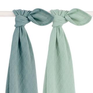 Jollein 2 otulacze bambusowe 115x115 cm BAMBOO Ash Green Mimisia.pl