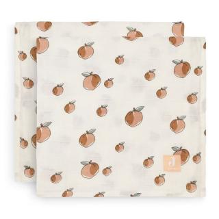 Jollein 2 otulacze niemowlęce Hydrophilic 115x115 cm Brzoskwinie PEACH Mimisia.pl